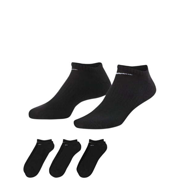 Nike Everyday Cushioned Training No-Show Socks Black (3 Pairs)