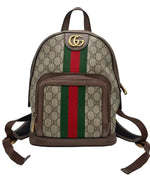 Load image into Gallery viewer, Gucci GG Supreme Monogram Calfskin Web Small Ophidia Day Backpack Beige Ebony New Acero (Pre-owned) CDQTW2T
