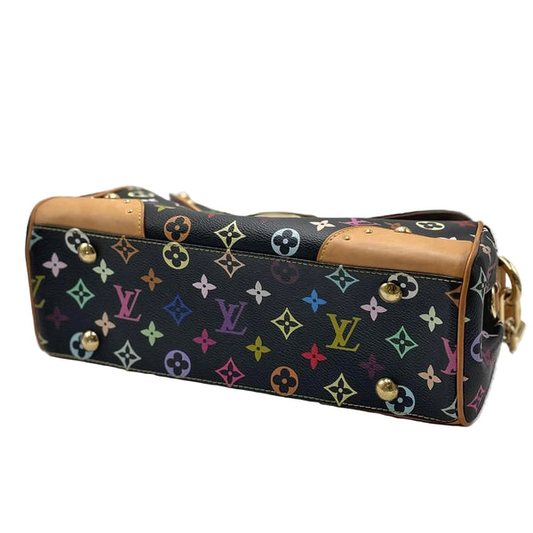 Louis Vuitton Black Monogram Multicolore Beverly MM Bag (Pre-owned) 3CRB4G7