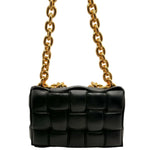 Load image into Gallery viewer, Bottega Veneta Chain Cassette Bag Black Nappa Leather (Like new) 9XBH76K
