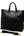 Prada Black Vitello Daino Leather Shopping Tote Bag (Pre-owned) WDJT42T