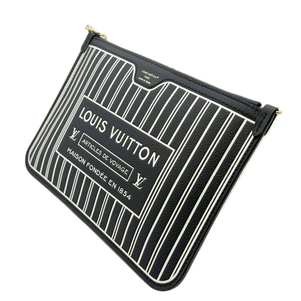 Louis Vuitton Black Neverfull Inside Out Clutch (Like new)