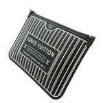 Load image into Gallery viewer, Louis Vuitton Black Neverfull Inside Out Clutch (Like new)

