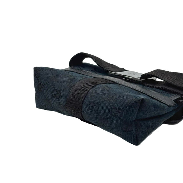 Gucci Black GG Canvas Small Waist Belt Bag (Like new) WQTBC4R