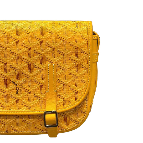 Goyard Goyardine Belvedere PM Shoulder Bag Yellow (Pre-Owned)