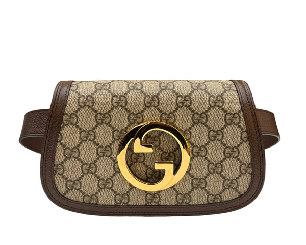 Gucci Brown GG Supreme Blondie Belt Bag Beige (Like new) 8J43QVM