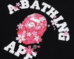 Load image into Gallery viewer, Bape Sakura College Tee Black
