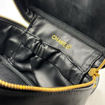 Load image into Gallery viewer, Chanel Lambskin Vanity Case in Black Leather (Pre-owned) T89KB46

