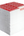 Supreme Rotary Hero Sticker Bricks Stool Side Table Red