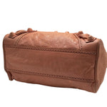 Load image into Gallery viewer, Balenciaga Grenadine Lambskin Leather Peach Giant Brogues Bag (Pre-owned) KVCKMH6
