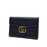 Load image into Gallery viewer, Gucci GG Marmont Gold Label Logo Leather Chain Wallet Shoulder Messenger Bag Black (Like new) BB44HW6
