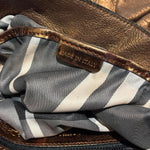 Load image into Gallery viewer, Burberry Metallic Copper Leather Hobo Bag (Pre-owned)

