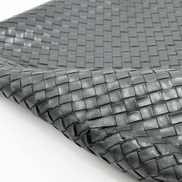Bottega Veneta Intrecciato Black Messenger Bag (Pre-owned) 4DWB6KM