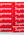 Supreme Rotary Hero Sticker Bricks Stool Side Table Red