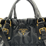 Load image into Gallery viewer, Prada Black Gaufre Tessuto Nylon Shopping Tote Bag (Pre-owned) 87X8449
