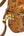 MCM Visetos Side Stud X-Mini Stark Bebe Boo Backpack Cognac (Pre-owned) J39C8QY