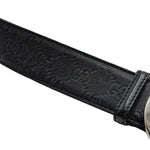 Load image into Gallery viewer, Gucci Interlocking G Belt Signature Guccissima Black/Beige Lining (Pre-owned)
