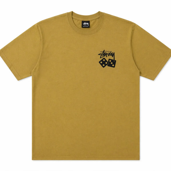 Stussy Dice Pigment Dyed Tee Khaki