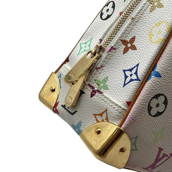 Louis Vuitton White Monogram Multicolor Trouville Bag (Pre-owned) 2GKB7TO