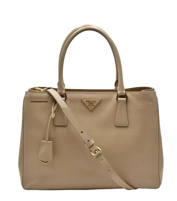Prada Beige Galleria Saffiano Leather Bag (Pre-owned) 3RYD2WB