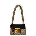 Load image into Gallery viewer, Gucci Small Padlock Shoulder Bag in GG Supreme Canvas &amp; Leather (Like new) HG74VMC
