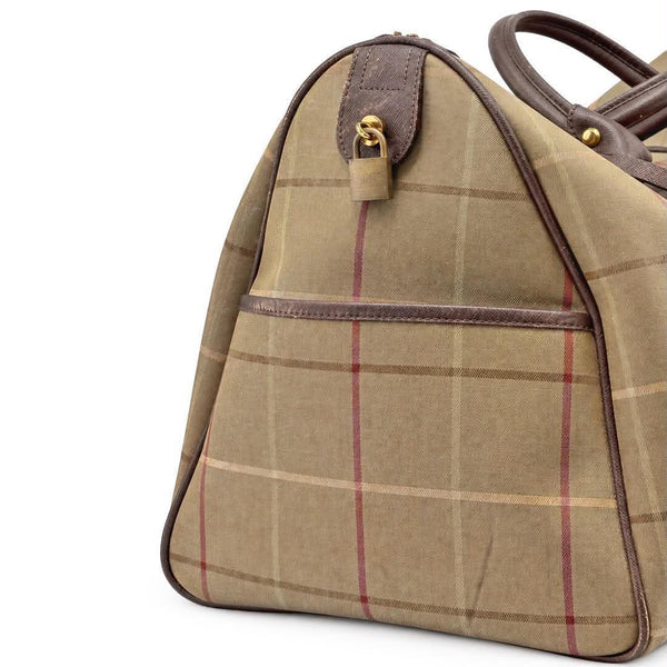 Burberry Nova Check Canvas Boston Bag (Pre-owned) QJBH72R