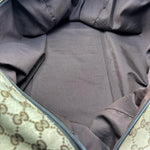 Load image into Gallery viewer, Gucci Web Strap Side Snap Carry On Duffle Bag GG Canvas Large travel bag (Pre-owned) 84327YK
