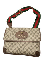 Load image into Gallery viewer, Gucci Medium GG Supreme Web Neo Vintage Double Flap Messenger Bag (Pre-owned)
