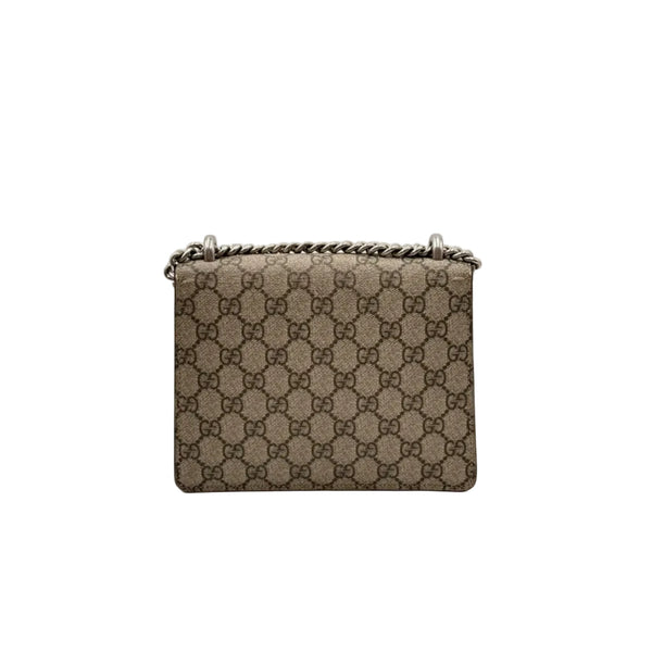 Gucci Dionysus Shoulder Bag GG Supreme Mini Beige (Like new)