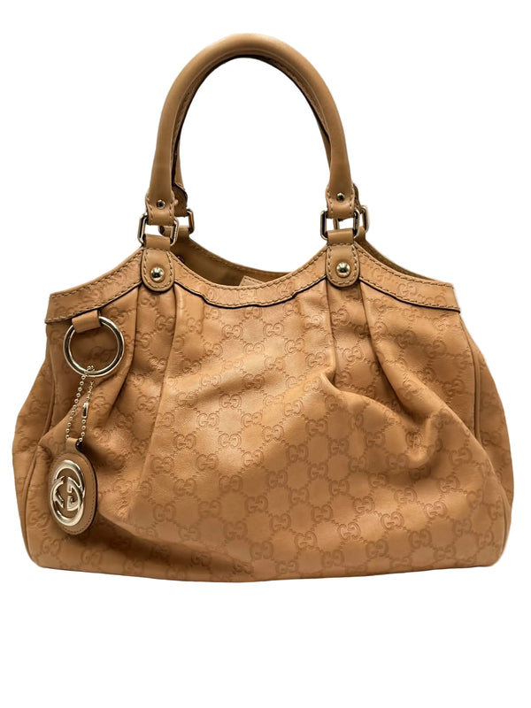 Gucci Beige Guccissima Sukey Tote Bag (Pre-owned) QDMHHXC