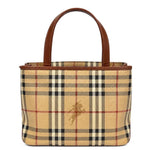 Load image into Gallery viewer, Burberry Haymarket Check Coated Canvas Handbag (Pre-owned)

