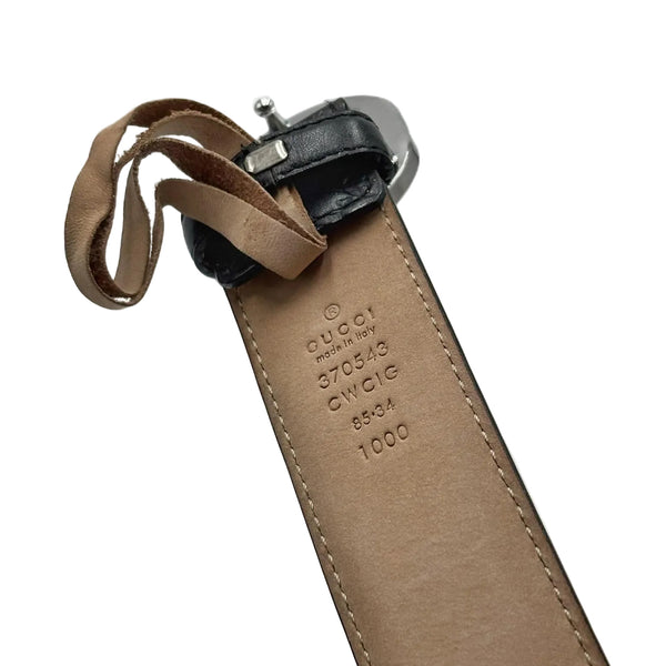 Gucci GG Supreme Belt with G Buckle Size 85.34 (Pre-owned)