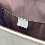 Load image into Gallery viewer, Gucci Monogram Trophy Satchel Beige Ebony Mystic White (Pre-owned) BDCVG7B
