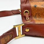 Load image into Gallery viewer, MCM Visetos Drawstring Bucket Bag Brown (Pre-owned)
