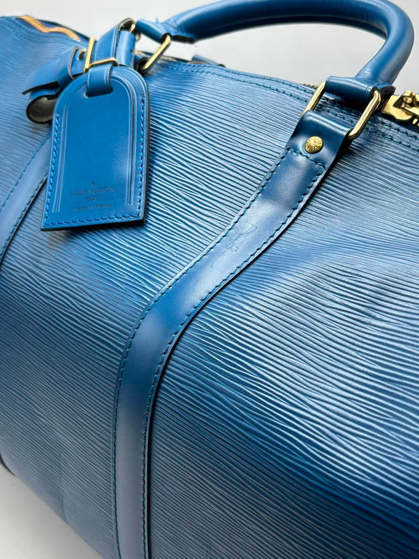 Louis Vuitton Toledo Blue Epi Leather Keepall 50 Bag (Pre-owned) XH8VR47