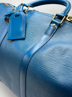 Load image into Gallery viewer, Louis Vuitton Toledo Blue Epi Leather Keepall 50 Bag (Pre-owned) XH8VR47
