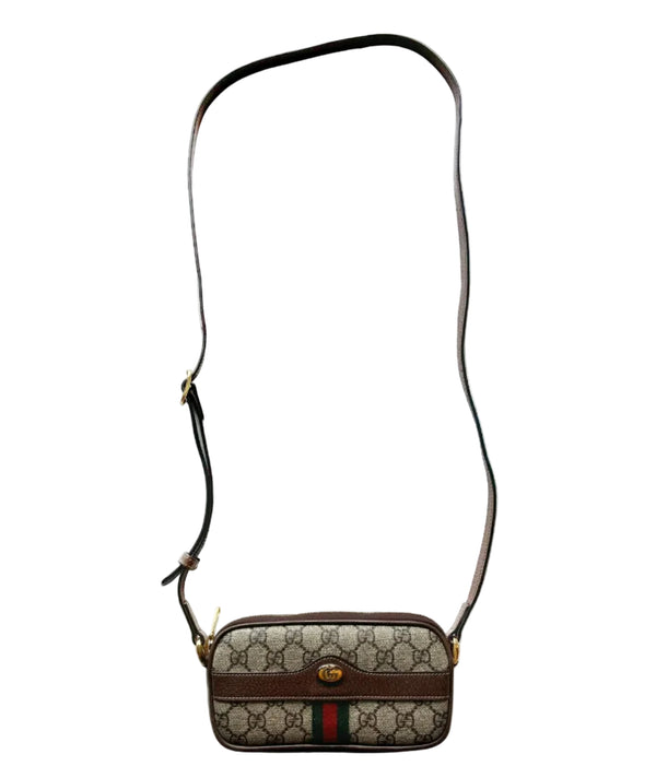 Gucci Beige Supreme GG Coated Canvas Vintage Web Ophidia Mini Crossbody Bag (Like new) HW6YRQ2