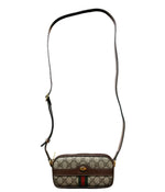 Load image into Gallery viewer, Gucci Beige Supreme GG Coated Canvas Vintage Web Ophidia Mini Crossbody Bag (Like new) HW6YRQ2
