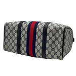 Load image into Gallery viewer, Gucci Monogram Vintage Web Boston Navy (Pre-owned) JDTWJ44
