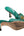 Gucci Nappa Matelasse GG Marmont 75mm Slide Sandals Emerald (Pre-owned)