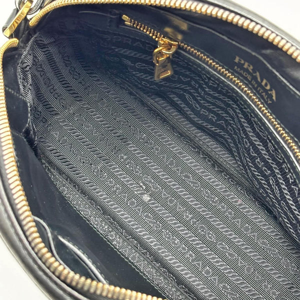 Prada Black Quilted Soft Calfskin Leather Diagramme Camera Crossbody Bag (Like new) K7JVRDD