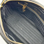 Load image into Gallery viewer, Prada Black Quilted Soft Calfskin Leather Diagramme Camera Crossbody Bag (Like new) K7JVRDD
