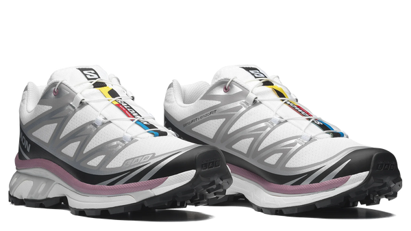 Salomon XT-6 White Black Dusky Orchid