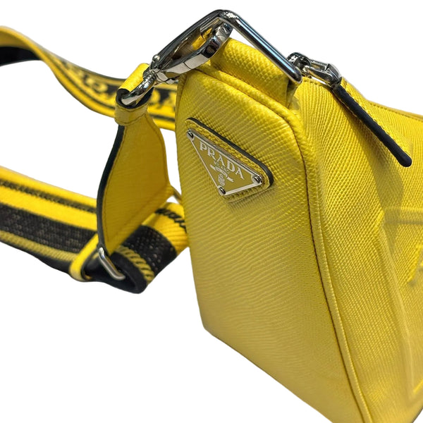 Prada Saffiano Triangle Bag Sunny Yellow (Like new)
