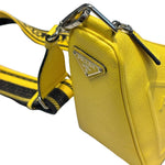Load image into Gallery viewer, Prada Saffiano Triangle Bag Sunny Yellow (Like new)
