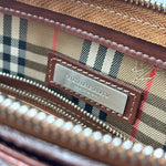 Load image into Gallery viewer, Burberry Leather Shadow Horse Clutch Bag Brown (Pre-owned)
