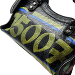 Load image into Gallery viewer, Balenciaga Agneau Arena Graffiti All Over Classic Hardware Mini City Black Multicolor (Like new) G4C7XRT
