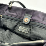 Load image into Gallery viewer, Prada Tessuto Nylon Shoulder Bag Purple (Pre-owned) QYK7W2D
