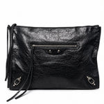 Load image into Gallery viewer, Balenciaga Agneau Classic Hardware Small Pouch Gris Fossile (Pre-owned)
