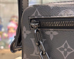 Load image into Gallery viewer, Louis Vuitton 2019 Monogram Eclipse Pochette Volga Clutch Bag Black “Like New”
